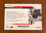 2025 Upper Deck CFL SP Game Used Autograph Alexander Hollins CFL-AH Lions