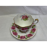 Queen Ann Lady Alexander Rose Teacup Saucer Set Fine Bone China England