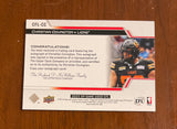 2025 Upper Deck CFL SP Game Used Autograph Christian Covington CFL-CC Lions