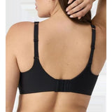 Bali #3439 Smooth Ultra Light Illusion Neckline Underwire Bra Black