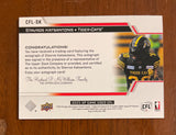 2025 Upper Deck CFL SP Game Used Autograph Stavros Katsantonis CFL-SK Tiger Cats