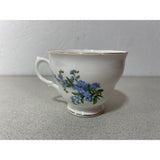 Royal Vale Fine Bone China England Orphaned Teacup Blue Floral