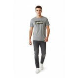 Levi's Men's Camo Logo T Shirt Size Medium Gray Crew Short Sleeve Tee