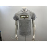 Levi's Men's Camo Logo T Shirt Size Medium Gray Crew Short Sleeve Tee