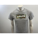 Levi's Men's Camo Logo T Shirt Size Medium Gray Crew Short Sleeve Tee