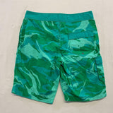 Arizona Jeans Men's Green Cameo Board Shorts Size 30 Cotton Blend