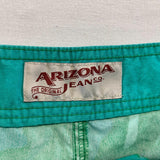 Arizona Jeans Men's Green Cameo Board Shorts Size 30 Cotton Blend