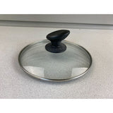 8" Glass Universal Cooking Pot Lid With Cool Touch Handle And Stainless Rim USED