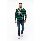 Tommy Hilfiger Custom Fit Colorblock Long Sleeve Henley Shirt Mens XL Green