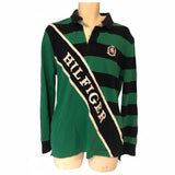 Tommy Hilfiger Custom Fit Colorblock Long Sleeve Henley Shirt Mens XL Green