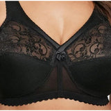 Glamorise #1000 Full Figure MagicLift Original Wirefree Support Bra Black