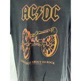 AC/DC For Those About To Rock T Shirt Men's Medium Artimonde Black Cotton