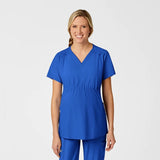 Wink W123 Maternity V-Neck Scrub Top Women's Large Royal Blue NWT