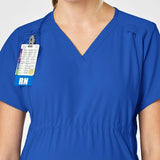 Wink W123 Maternity V-Neck Scrub Top Women's Large Royal Blue NWT