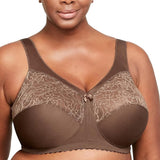 Glamorise #1000  Full Figure MagicLift  Wirefree Support Bra Mocha