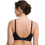 Chantelle 18J8 Women's Comfort Chic Back Smoothing Wireless Bra 38G Black