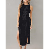 Bsubseach Crochet Cover Ups for Swimwear Women Black One Size NEW