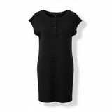 Donna Ricco Shift Dress Women's Size 8 Black Sleeveless Back Keyhole
