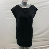 Donna Ricco Shift Dress Women's Size 8 Black Sleeveless Back Keyhole