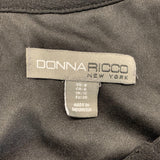 Donna Ricco Shift Dress Women's Size 8 Black Sleeveless Back Keyhole