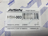Aisin Front Passenger Right Suspension Ride Height Sensor HSH-003