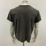 Tommy Hilfiger men's T Shirt Large Gray Short Sleeve Spell Out Crew Neck Tee
