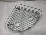 BINO Tension Pole Corner Shower Caddy - Nickel- Replacement shelf w/bottom hooks
