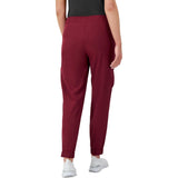 Hanes Women S Scrubs Cargo Joggers  Healthcare Afternoon Burgundy NWT