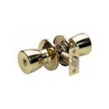 Master Lock TUO0303 Tulip Privacy Door Knob, Polished Brass