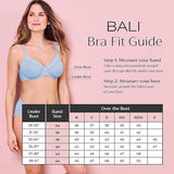 Bali E3385X Womens Passion for Comfort Minimizer Underwire Bra White