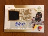 2025 Upper Deck CFL SP Game Used Patch Auto Alexander Hollins CFL-AH Lions #26/50