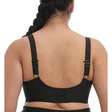 Elomi EL8041 Energise Underwire Sports Bra with J Hook in Black Size 38DD NWT