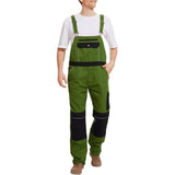 WORK IDEA Men's Bib Overalls Cotton Work Overall with Knee Pad Pockets, 30Wx 32L NEW