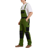 WORK IDEA Men's Bib Overalls Cotton Work Overall with Knee Pad Pockets, 30Wx 32L NEW