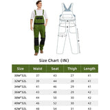 WORK IDEA Men's Bib Overalls Cotton Work Overall with Knee Pad Pockets, 30Wx 32L NEW
