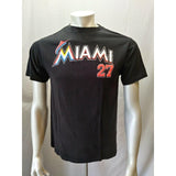 Miami Marlins MLB Giancarlo Stanton Boys Black S/S Graphic T Shirt Size XL