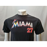 Miami Marlins MLB Giancarlo Stanton Boys Black S/S Graphic T Shirt Size XL
