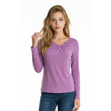 Banana Republic Blouse Women’s Small Purple Rayon Cross Neck