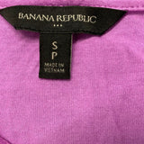 Banana Republic Blouse Women’s Small Purple Rayon Cross Neck