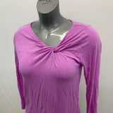 Banana Republic Blouse Women’s Small Purple Rayon Cross Neck