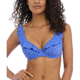 Freya AS7230AZE Jewel Cove Underwired Bikini Top 32H Azure Blue NWT