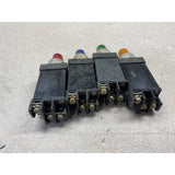 Allen Bradley Push To Test 800T-PST16 Used Push Button Panel Box Switches Lot Of 4 Various Color
