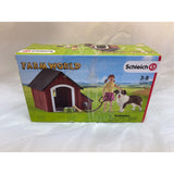Schleich Farm World Dog Kennel Toy Playset, Australian Shepherd 42376