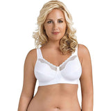 EXQUISITE FORM 9600535 Women's FULLY Cotton Soft Cup Wireless Bra White 40B NWT