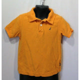Nautica Boys Size 3T Yellow Cuffed Short Sleeve Cotton Pique Polo Shirt