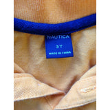 Nautica Boys Size 3T Yellow Cuffed Short Sleeve Cotton Pique Polo Shirt