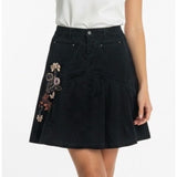 Point Zero Women's 9/10 Black Stretch A Line Skirt