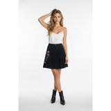Point Zero Women's 9/10 Black Stretch A Line Skirt