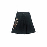 Point Zero Women's 9/10 Black Stretch A Line Skirt