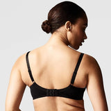 Chantelle C12410-011 Basic Invisible Smooth Custom Fit Bra Black Size 36D NWT